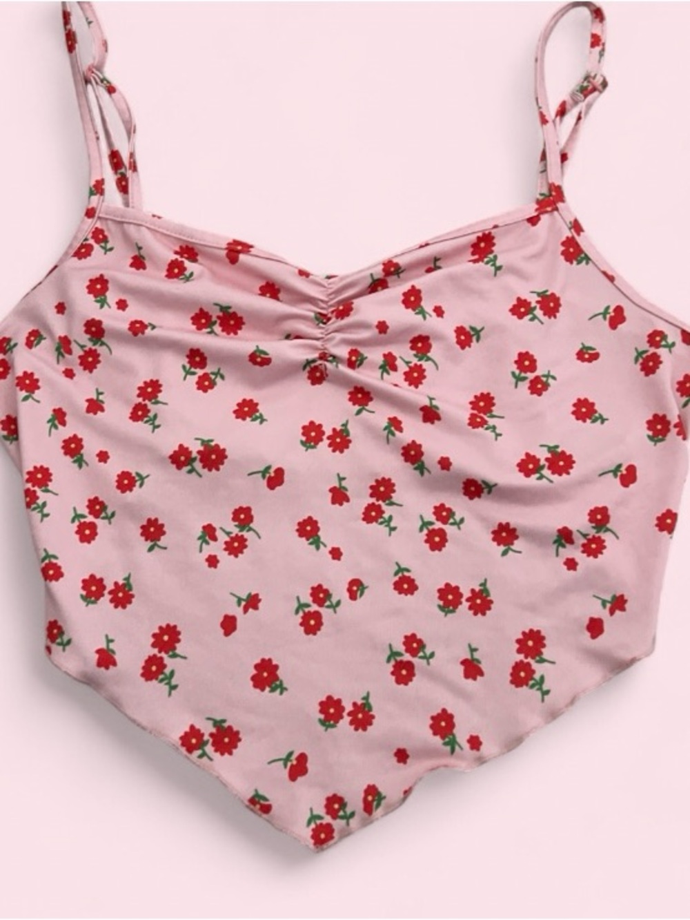 Y2k floral crop top